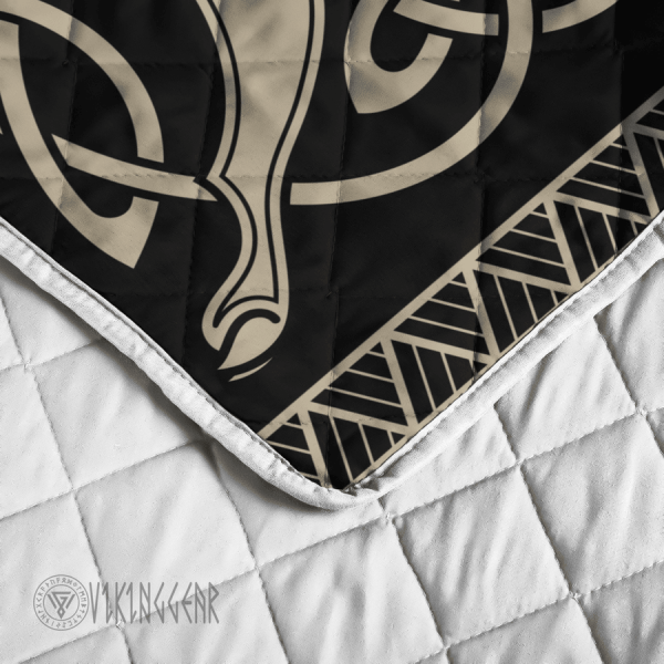 The Sons of Fenrir Skoll and Hati Stylized Art Viking Quilt Set