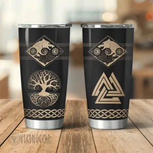 The Sons of Fenrir Skoll and Hati - Viking Tumbler