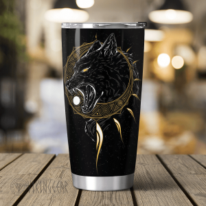 The Sons of Fenrir Skoll and Hati - Viking Tumbler