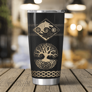 The Sons of Fenrir Skoll and Hati - Viking Tumbler