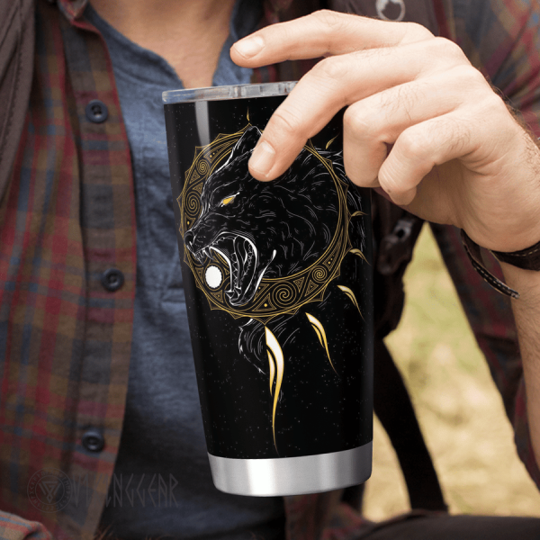 The Sons of Fenrir Skoll and Hati - Viking Tumbler