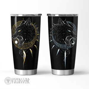 The Sons of Fenrir Skoll and Hati - Viking Tumbler