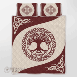The Tree Of Life Yggdrasil Vintage Viking Quilt Set