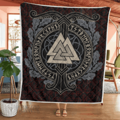 The World Tree With Valknut - Viking Quilt