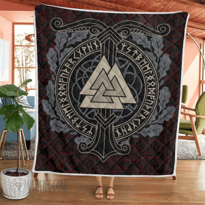 The World Tree With Valknut - Viking Quilt