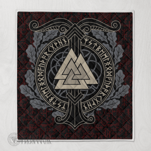 The World Tree With Valknut - Viking Quilt