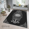 Tree Of Life And Vegvisir Celtic Art Viking Area Rug