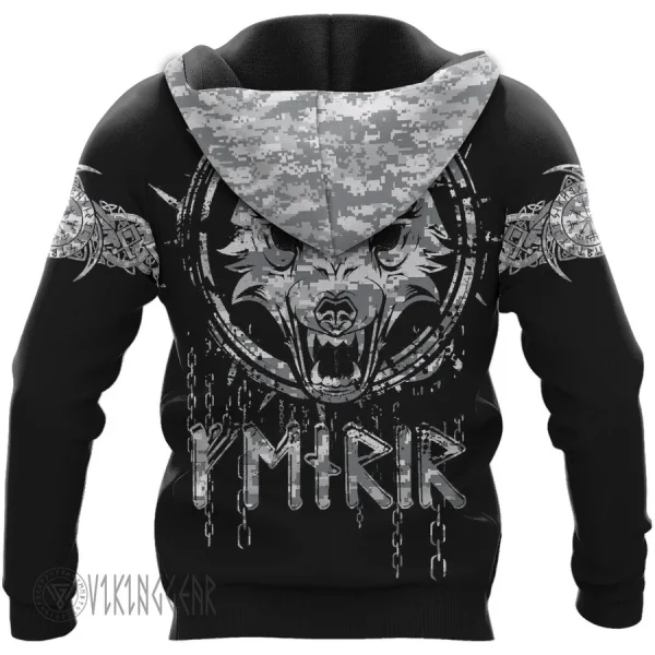 Tree Of Life Skull Fenrir Wolf Viking Hoodie