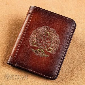 Tree Of Life - Yggdrasil - Viking Leather Wallet