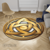 Trikvetr knot with circle Power of three viking - Viking Round Carpet