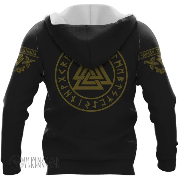 Valhalla Sons Of Odin Valknut Viking Hoodie