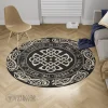 Valhalla Where The Brave Shall Live Forever - Viking Round Carpet