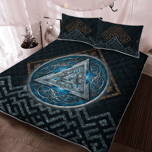 Valknut Norse Symbol Viking Quilt Set