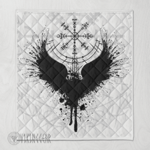 Vegvisir And Raven Viking - Viking Quilt