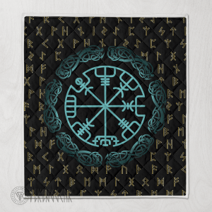 Vegvisir And Runic Viking - Viking Quilt