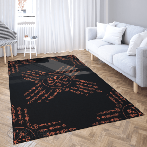 Vegvisir Norse Symbol Viking Area Rug