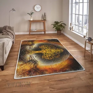 Viking Area Rug Tree Of Life And Ravens Art