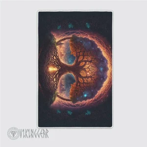 Viking Area Rug Yggdrasil Norse Mythology In Sunlight