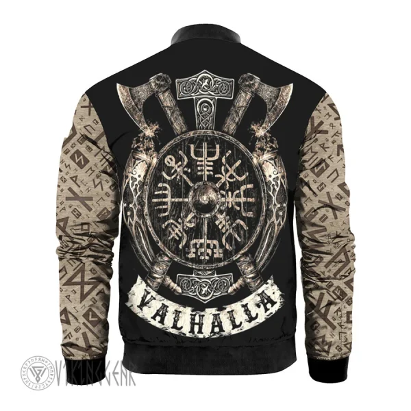 Viking Beard Skull Jacket | Viking Bomber Jacket