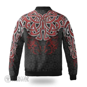 Viking Bomber Jacket Dragons In Norse Mythology Art