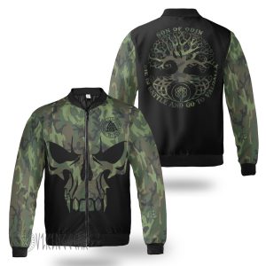 Viking Bomber Jacket Son Of Odin Go To Valhalla