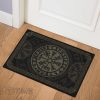 Viking Doormat Vegvisir Symbol Protection Nordic And Rune