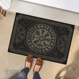 Viking Doormat Vegvisir Symbol Protection Nordic And Rune