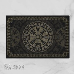 Viking Doormat Vegvisir Symbol Protection Nordic And Rune