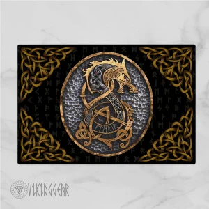 Viking Fenrir Doormat | Viking Wolf Doormat | Viking Doormat