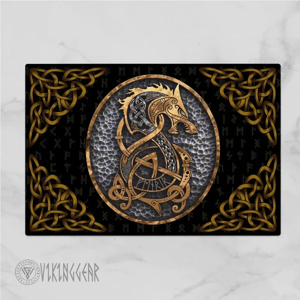 Viking Fenrir Doormat | Viking Wolf Doormat | Viking Doormat