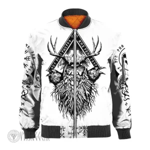 Viking Odin And Raven Jacket | Viking Bomber Jacket