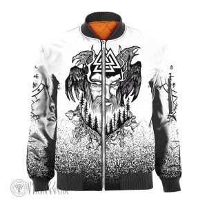 Viking Odin Raven Jacket | Viking Bomber Jacket