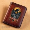 Viking Raven Valknut Skull - Viking Leather Wallet