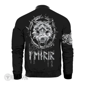 Viking Skull Art Fenrir Jacket | Viking Bomber Jacket