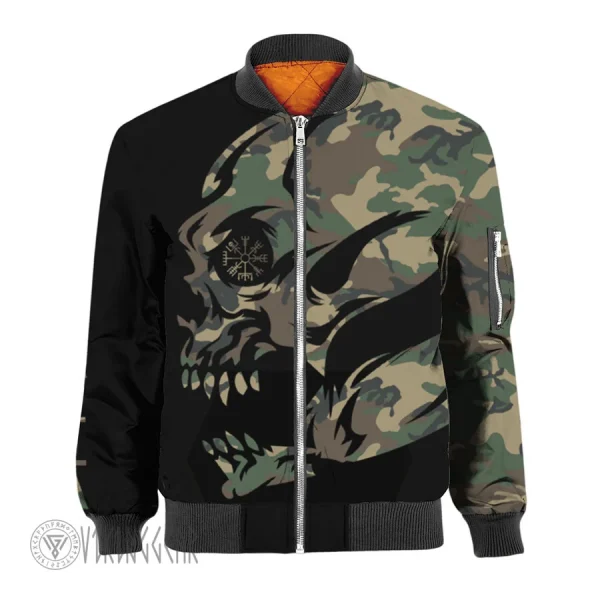 Viking Skull Camo Jacket | Viking Bomber Jacket