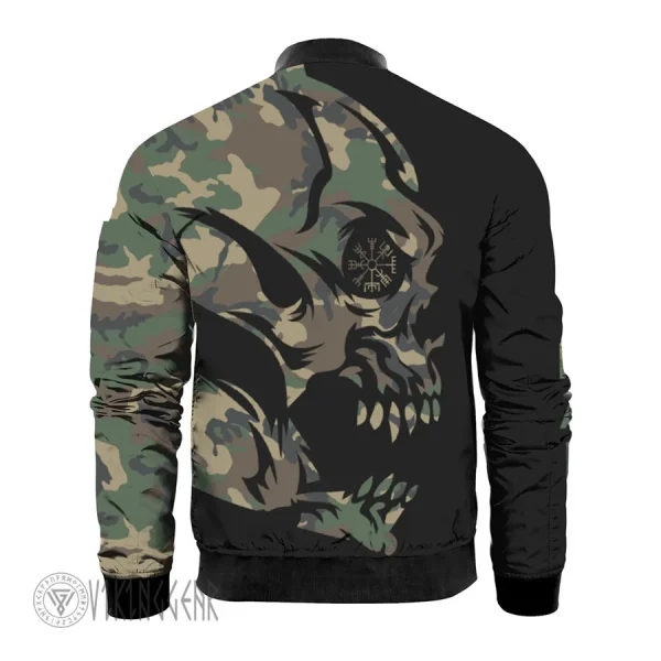 Viking Skull Camo Jacket | Viking Bomber Jacket