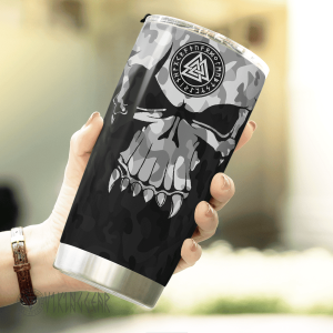 Viking Skull Camo Tumbler | Viking Tumbler