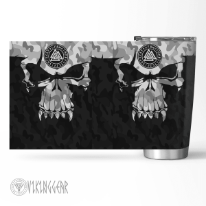 Viking Skull Camo Tumbler | Viking Tumbler