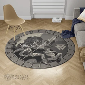 Viking Warrior - Viking Round Carpet