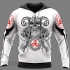 Warrior Fenrir White Viking Hoodie