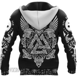 Wolf Hammer Raven Valknut Spear Viking Hoodie