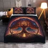 Yggdrasil Norse Mythology In Sunlight Viking Quilt Set