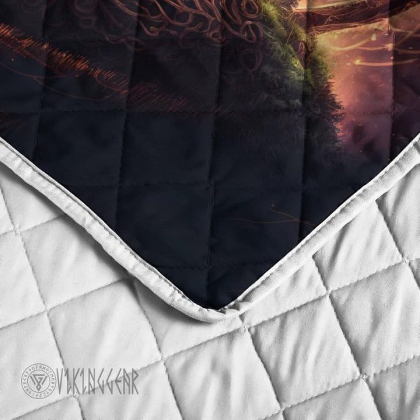 Yggdrasil Norse Mythology In Sunlight Viking Quilt Set