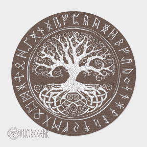 Yggdrasil - Tree Of Life - Viking Round Carpet