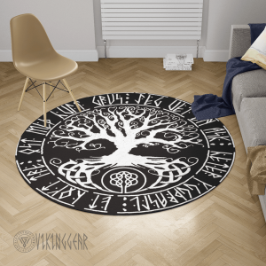 Yggdrasil - Tree of Life - Viking Round Carpet