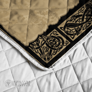 Yggdrasil With Raven Art Viking Quilt Set