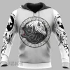 Yin Yang Wolf Fenrir Viking Hoodie