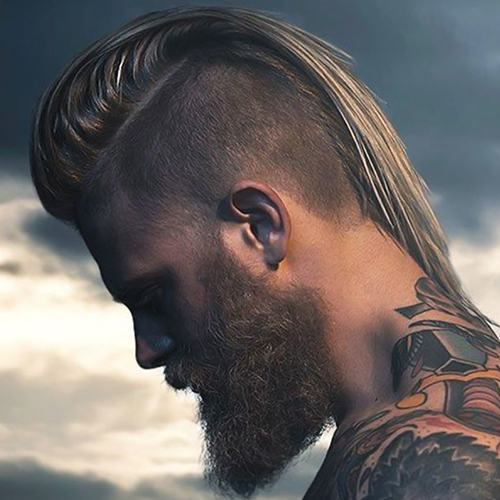 Shaved Sides with Long Top Viking Hair