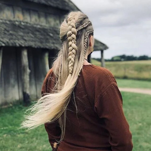 The Classic Braided Look Viking Hair