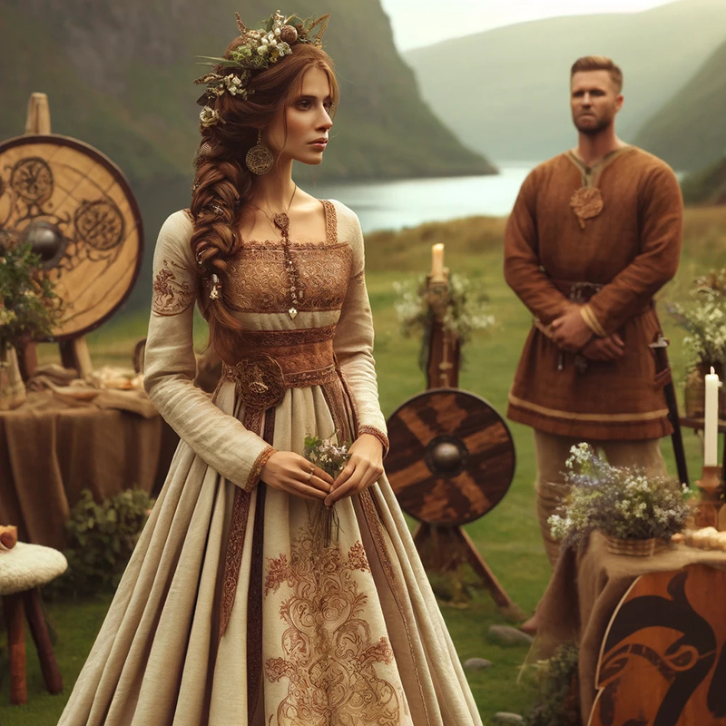 Viking Wedding Dress A History and the Beauty of the Viking Era.